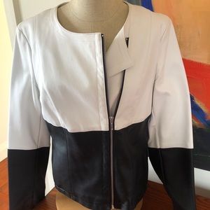 INC Faux Leather Jacket